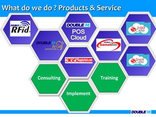 What do we do ? Products & Service




          Consulting               Training


                       Implement
 