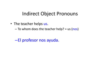 Double object pronouns