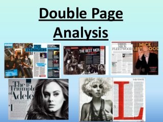 Double Page
Analysis

 
