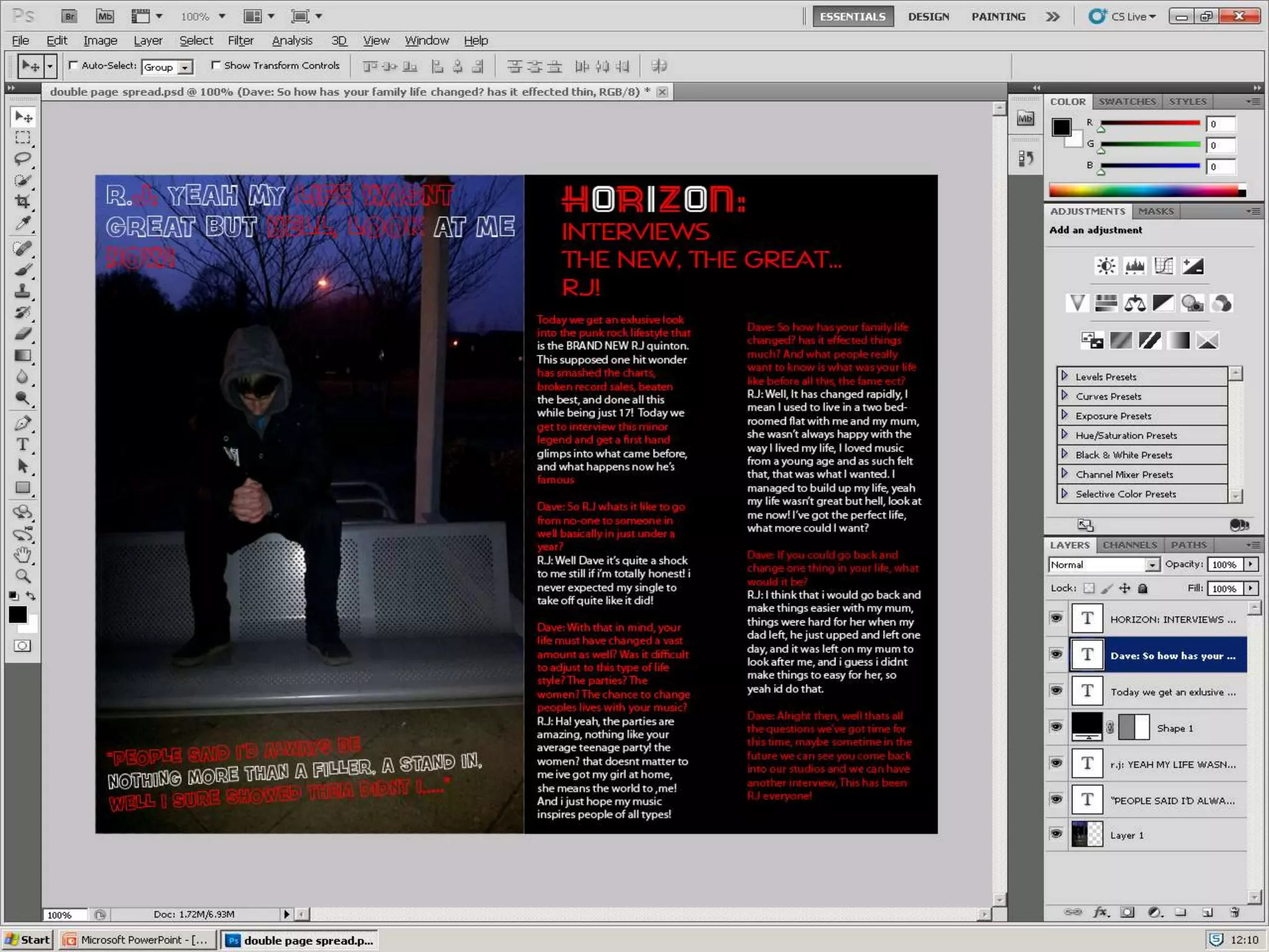 Double Page Spread Pptx