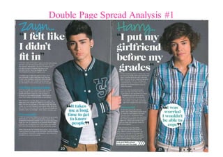 Double Page Spread Analysis #1 
 