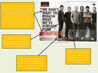 The title is smaller than the quote which
 suggests the quote is more important,
 however the first thing the readers will...