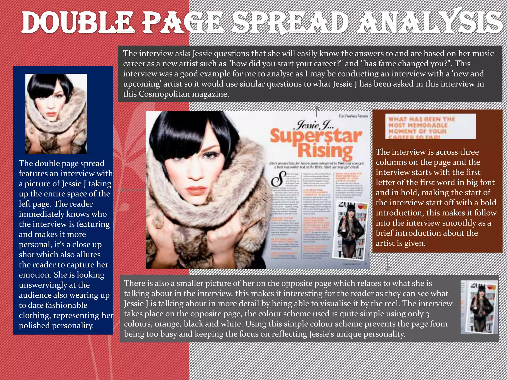 Double page spread analysis | PPTX