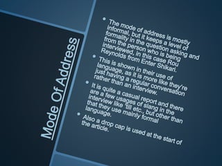 Double page spread analysis