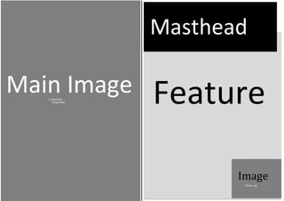 Main Image Feature
Masthead
Image
(Long Shot)
(Long Shot)
(Close-up)
 
