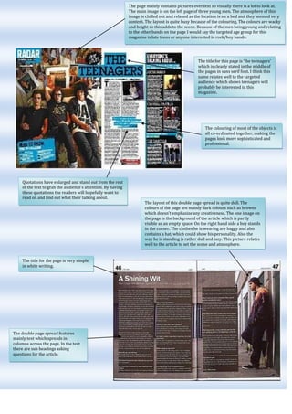 Double page spread research