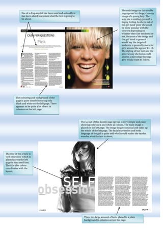 Double page spread research