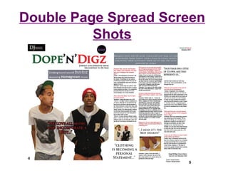 Double Page Spread Screen Shots 
