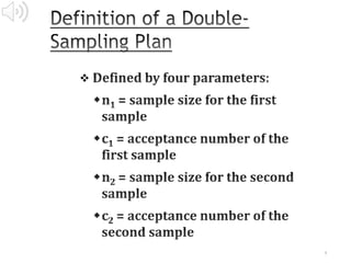 Double sampling quality control | PDF