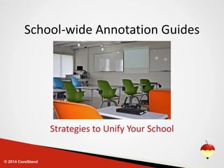 School-wide Annotation Guides 
Strategies to Unify Your School 
 
