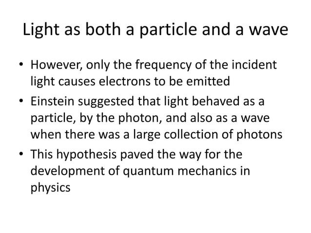 Double slit interference and wave particle duality | PPT
