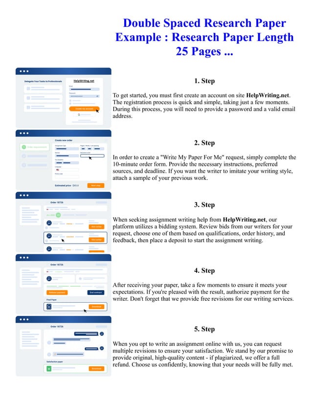 Double Spaced Research Paper Example Research Paper Length 25 Pages ...