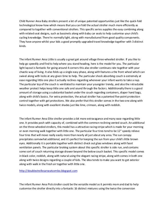 double stroller carseat combo