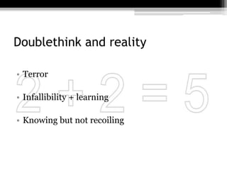 Doublethink by lea | PPTX