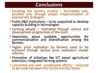 Doubling Farmers’ Income through animal agriculture: Need for policy change