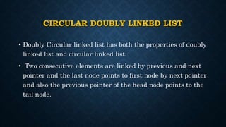 Doubly circular linked list | PPTX