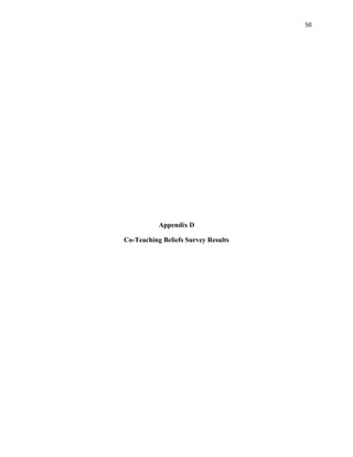 50




           Appendix D

Co-Teaching Beliefs Survey Results
 