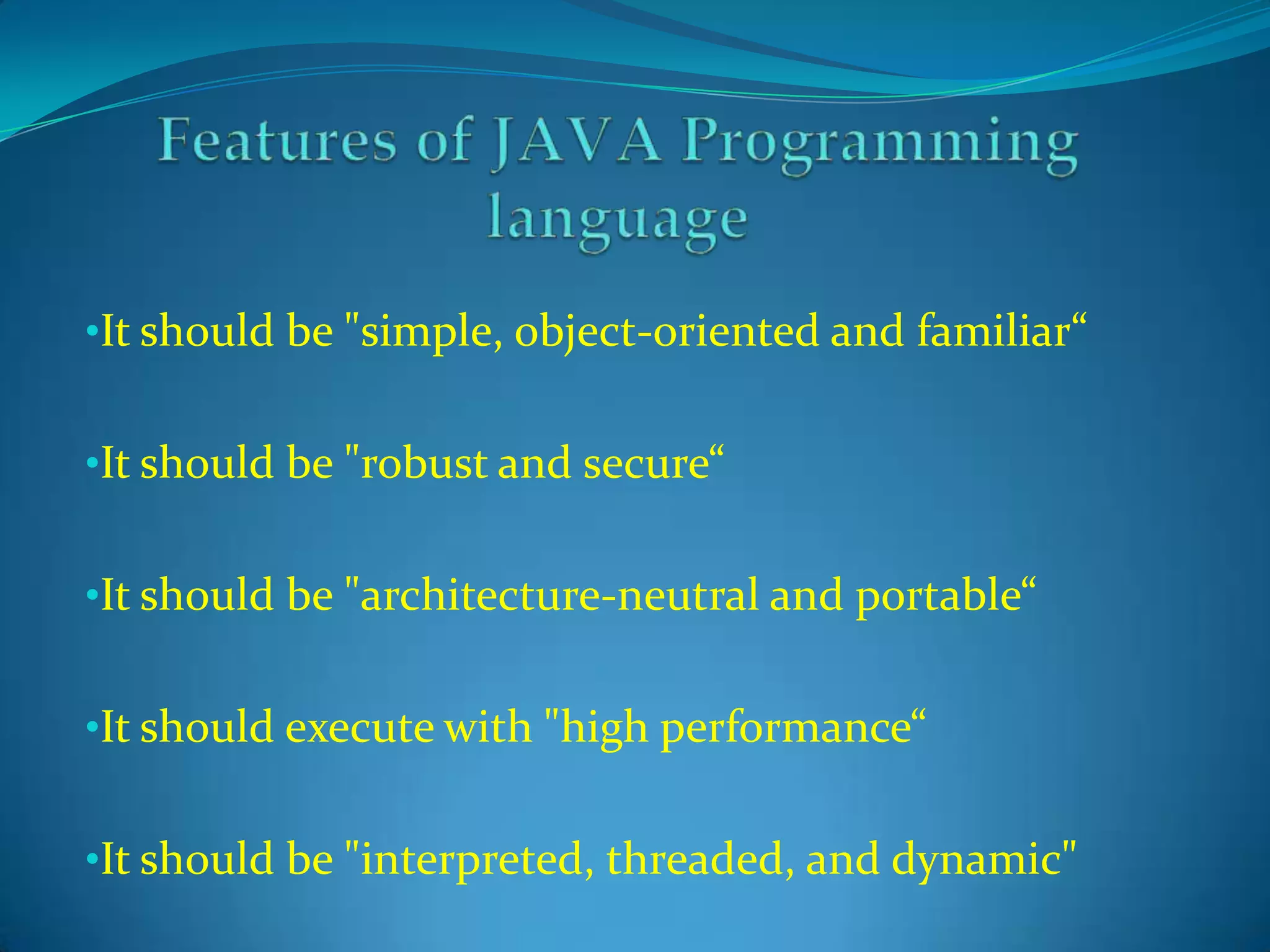 JAVA PROGRAMS | PPTX | Programming Languages | Computing