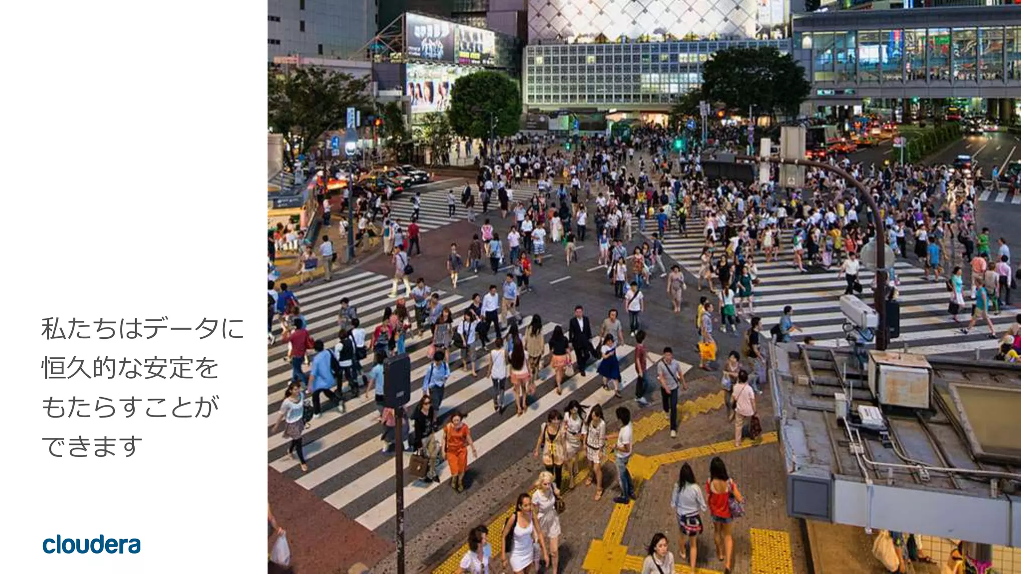 11© Cloudera, Inc. All rights reserved.
私たちはデータに
恒久的な安定を
もたらすことが
できます
 