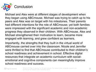Powerpoint Abcmouse Doug Dohring Presents: ABCmouse Case Study on Improving Motivation ...