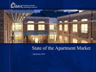 September 2010 State of the Apartment Market 