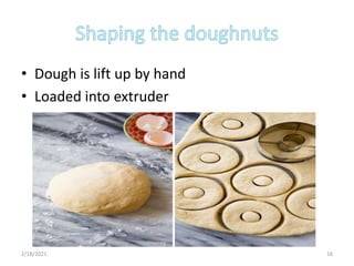 • Dough is lift up by hand
• Loaded into extruder
2/18/2021 16
 