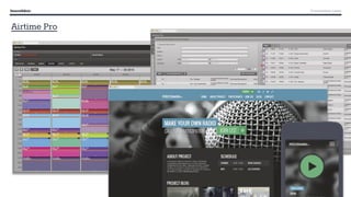 Sourcefabric Presentation name
Airtime Pro
 