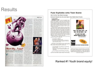 Results




          Ranked #1 Youth brand equity!
 