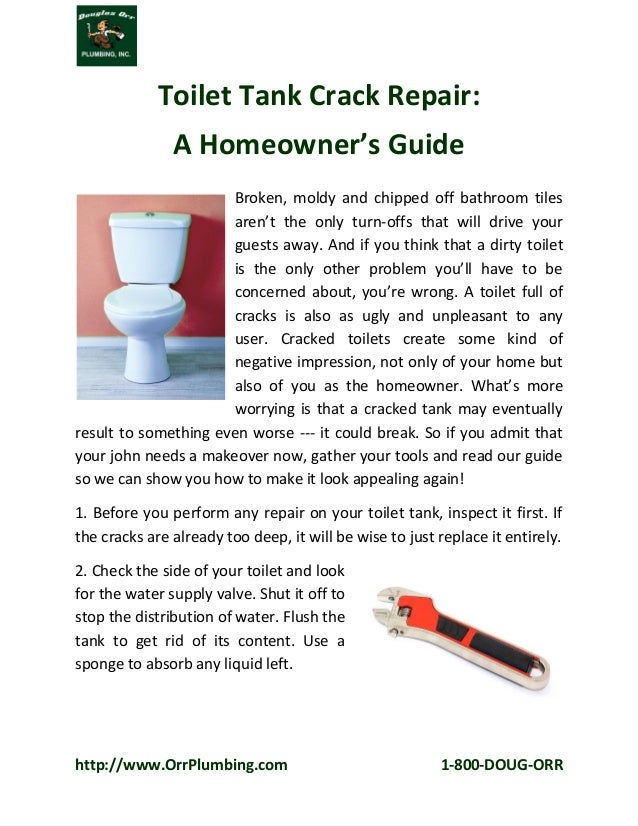 Toilet Tank Crack Repair A Homeowner’s Guide
