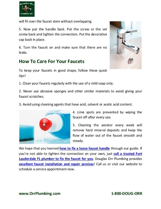 How To Fix A Loose Faucet Handle
