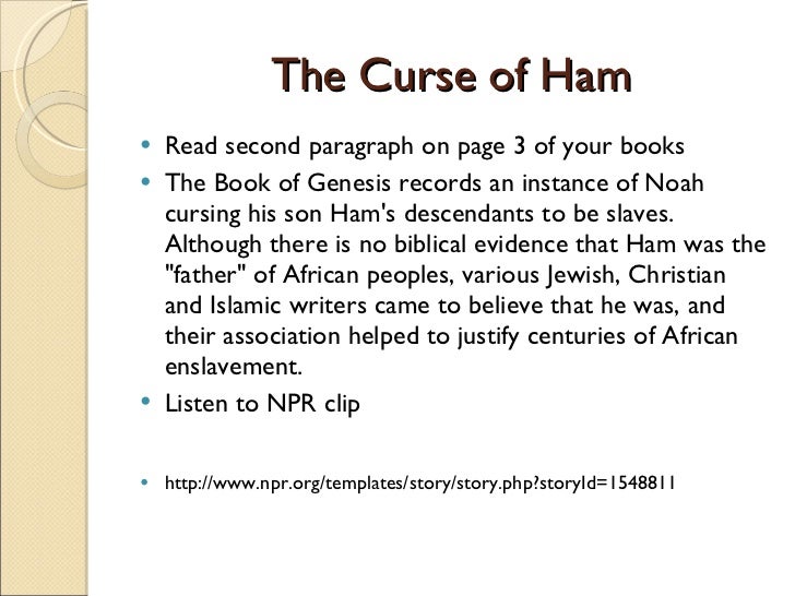 Douglass 2 Curse Of Ham And Ch 6 7