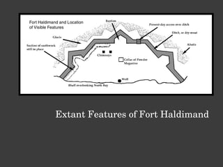 Extant Features of Fort Haldimand  