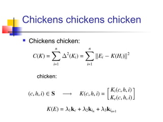 Chickens chickens chicken
   Chickens chicken:




      chicken:
 
