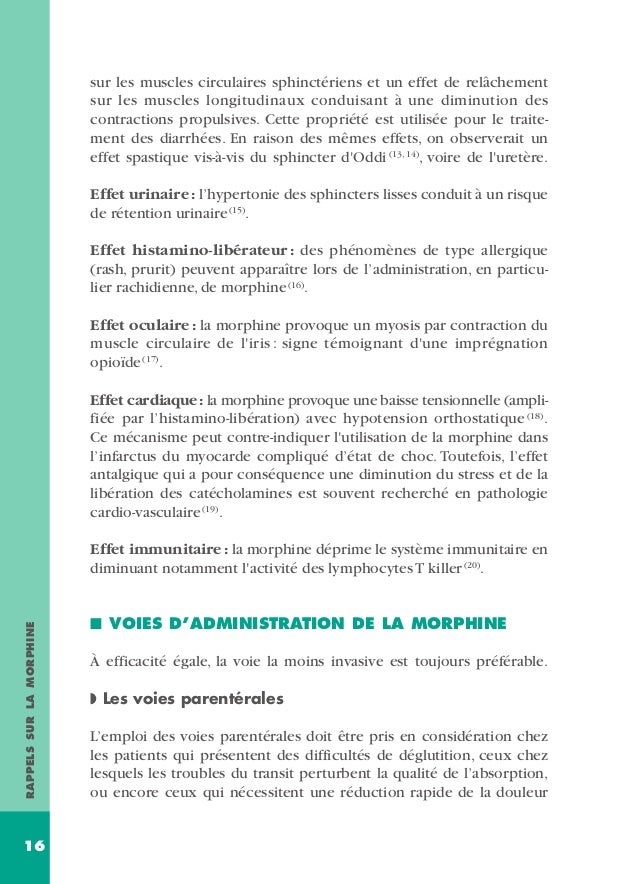 Douleur utilisation de le morphine dans les douleursaigues Douleur utilisation de le morphine dans les douleursaigues