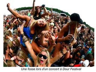 Une fosse lors d'un concert à Dour Festival
 