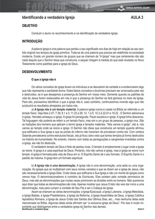 Doutrina Da Igreja Modulo 2