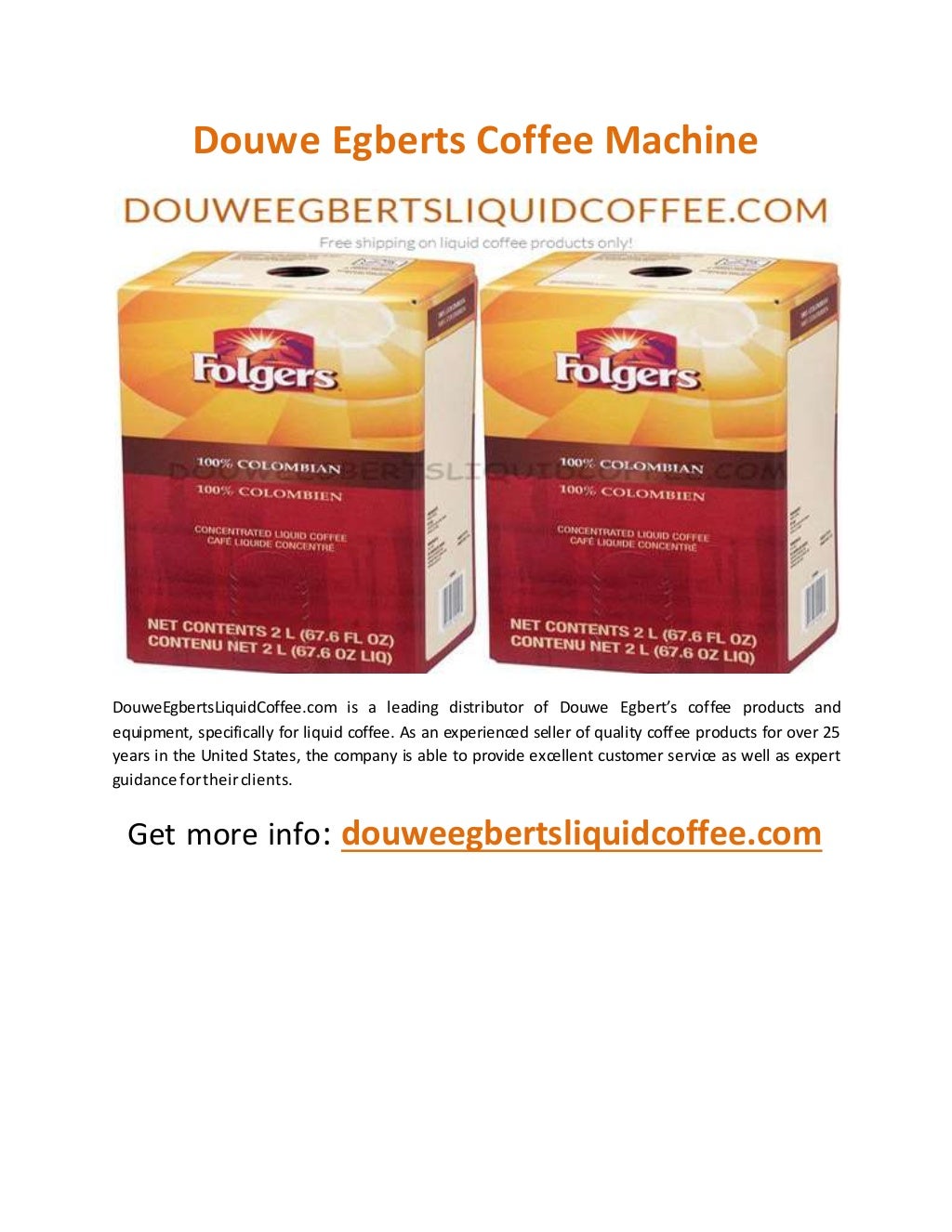 Douwe egberts coffee machine