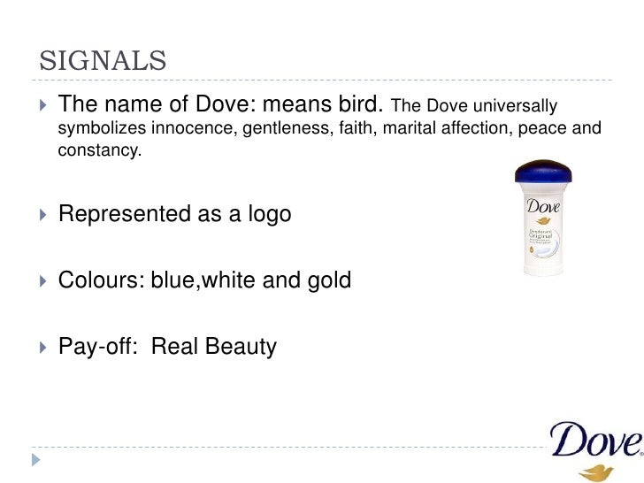 The brand identity of "Dove"