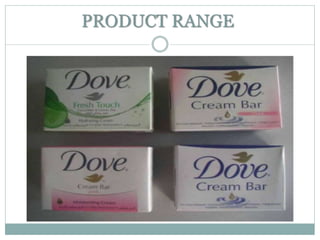 PRODUCT RANGE
Dove soaps
 