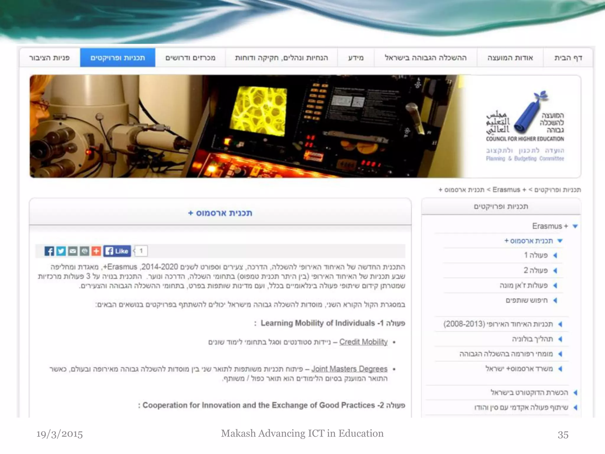 19/3/2015 Makash Advancing ICT in Education 35
 