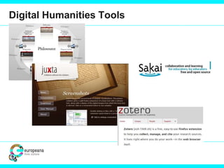 Digital Humanities Tools
 