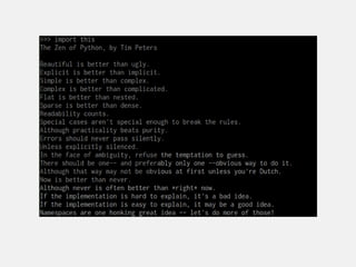 The Zen of Python | PPT