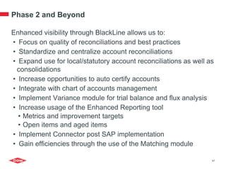 Black Line Matching Module Are Your Account Reconciliations in Good Shape? | PDF