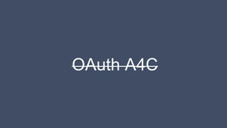 OAuth A4C
 