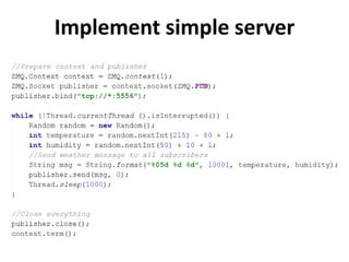 Implement simple server
 