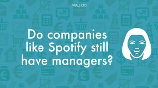 Do companies
like Spotify still
have managers?
 
