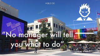 “No manager will tell
you what to do”
 