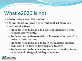 Dow High e2020 orientation | PPTX