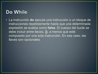 programacion en C# con Do while y while | PPTX