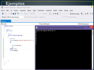programacion en C# con Do while y while | PPT